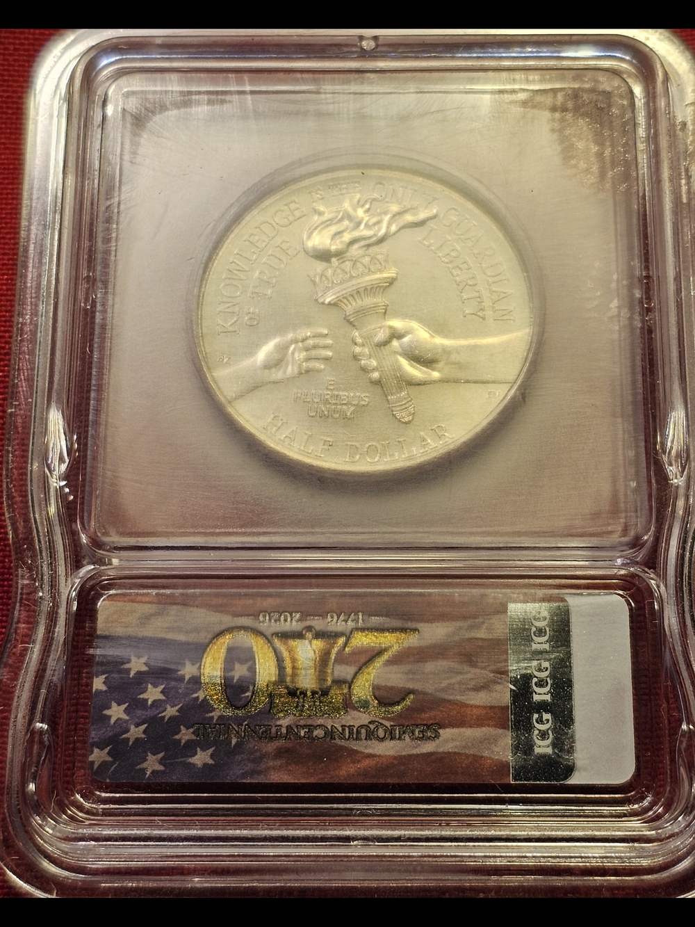 Enduring Liberty 1776-2026 Half Dollar, ICG MS67 - Picture 2 of 3
